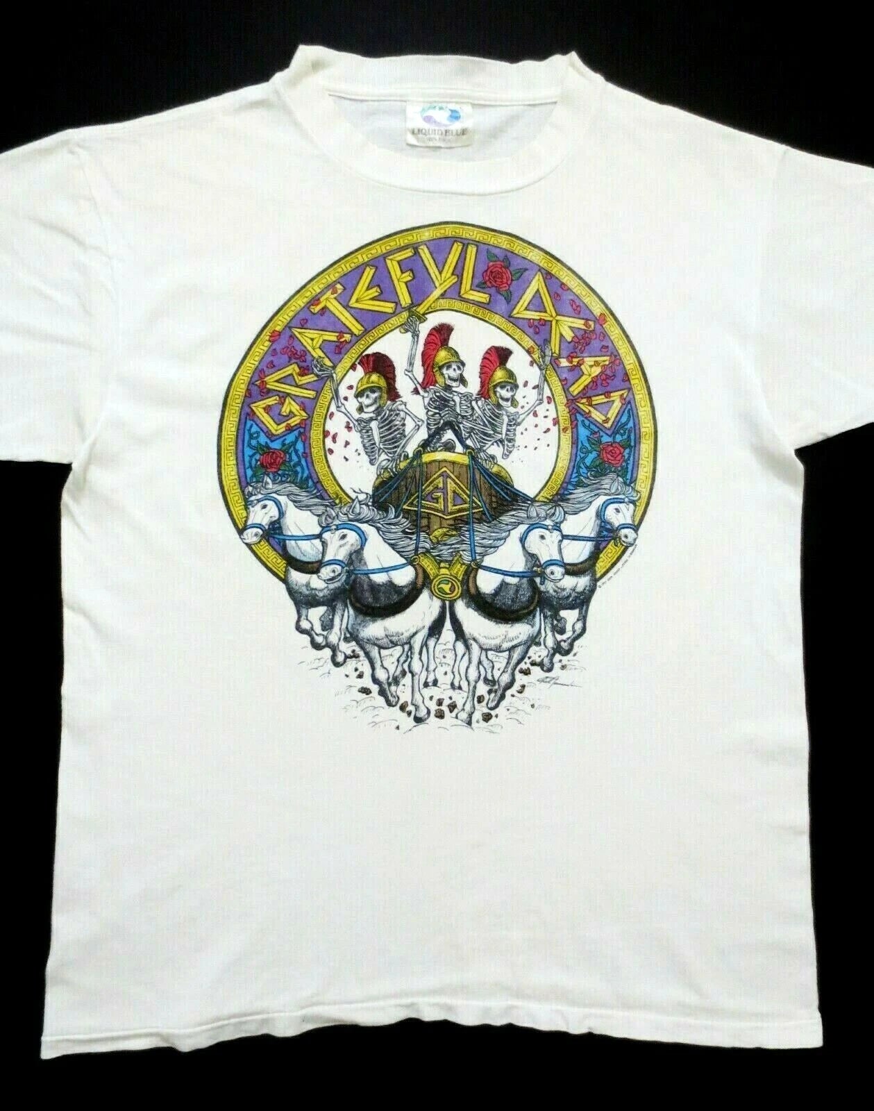 Grateful Dead Shirt T Shirt Vintage 1991 USC Trojans SC LA Coliseum Horses GDM L
