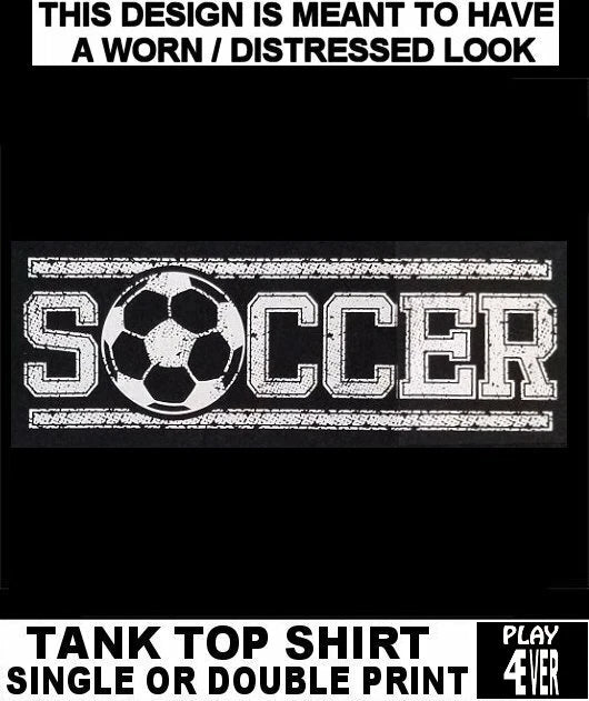 SOCCER FOOTBALL PIGSKIN GAME SPORTS GRIDIRON RUGBY PLAYER TANK TOP SHIRT WS237