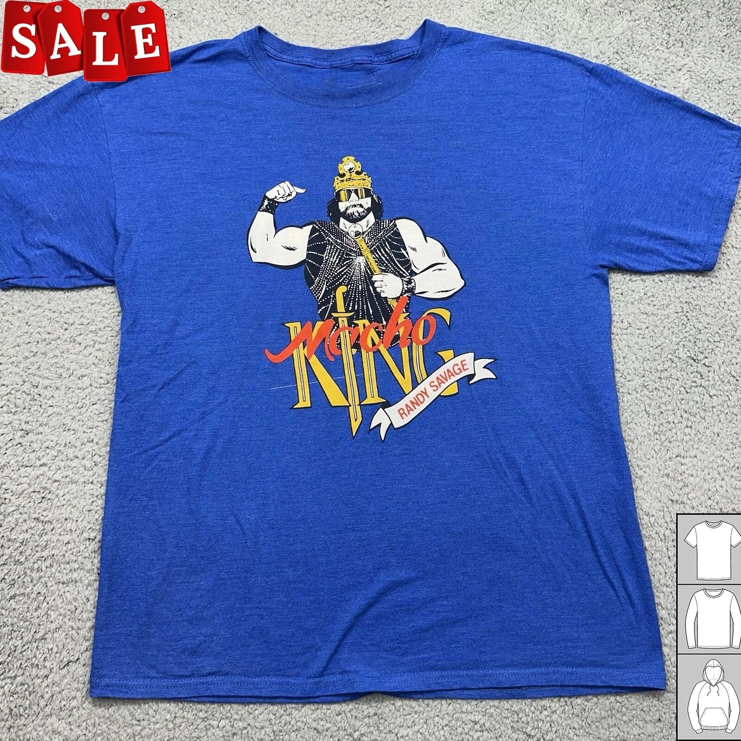 Wrestling Macho Man King Randy Savage Retro Vintage   Unisex S-5XL Shirt LL977