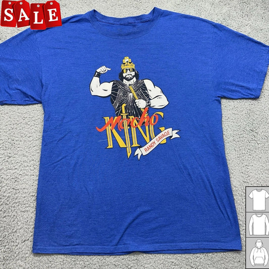 Wrestling Macho Man King Randy Savage Retro Vintage   Unisex S-5XL Shirt LL977