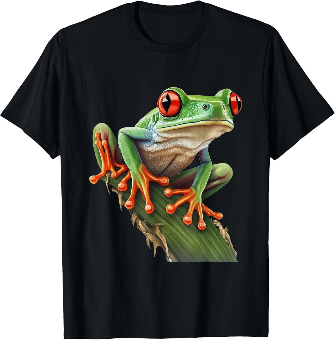 Red Eyed Tree Frog Rainforest Amphibian Leaping Frog T-Shirt Gift Size S-4XL