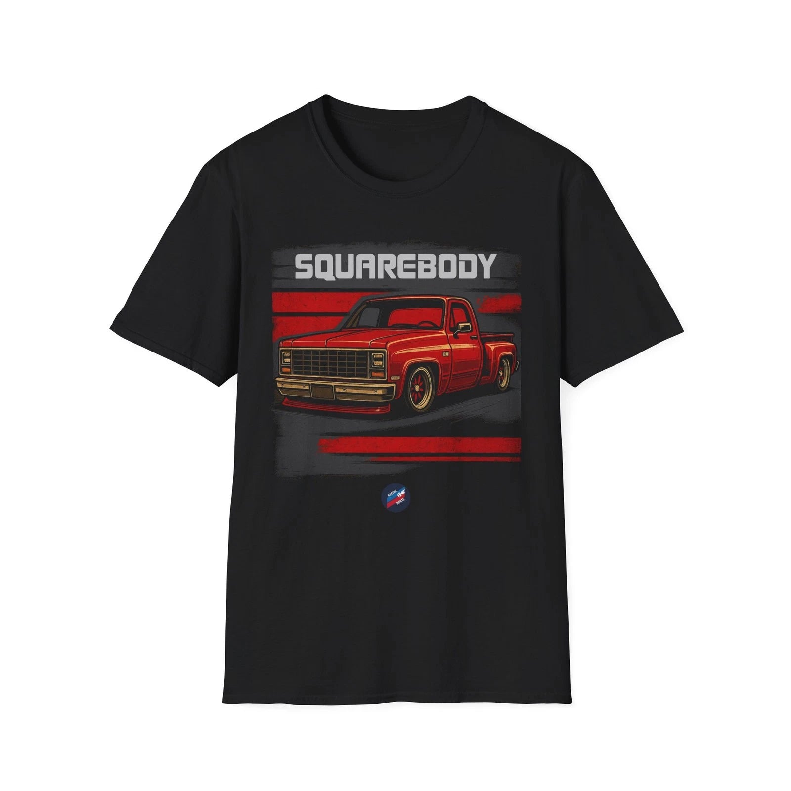 Squarebody Chevy Truck T-Shirt – Slammed Red C10 Classic Pickup Tee