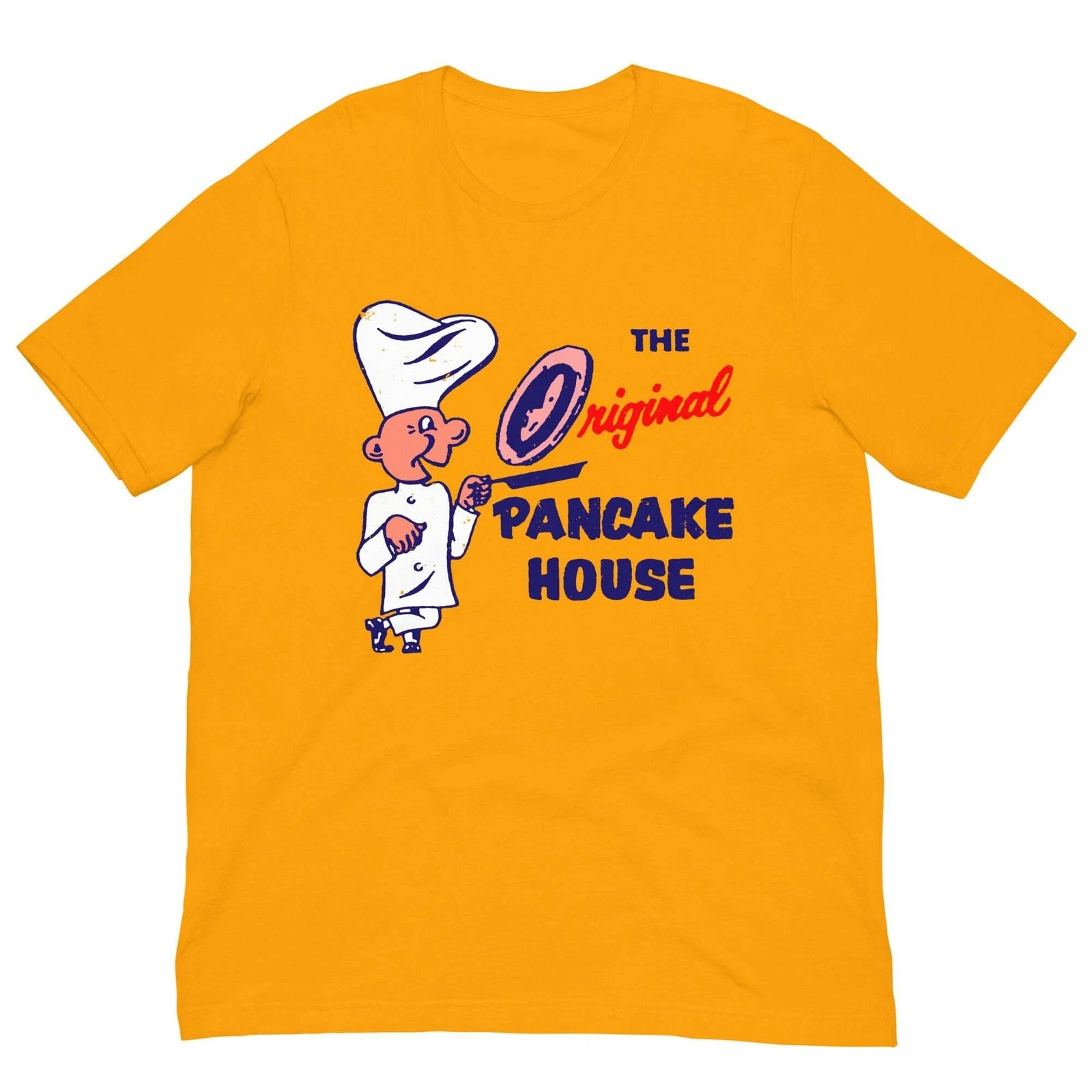 Vintage Retro T Shirt Original Pancake House Foodie Graphic Tee For Men Women