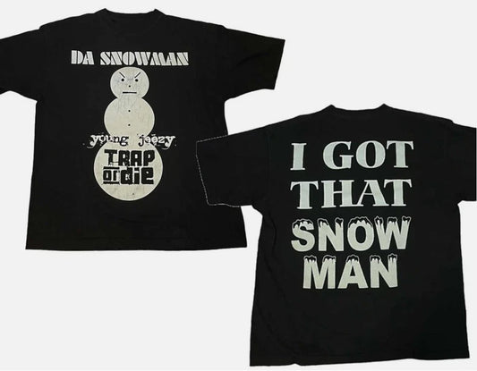 Christmas gift Young Jeezy Snowman Mens Short Sleeve Men S-5XL