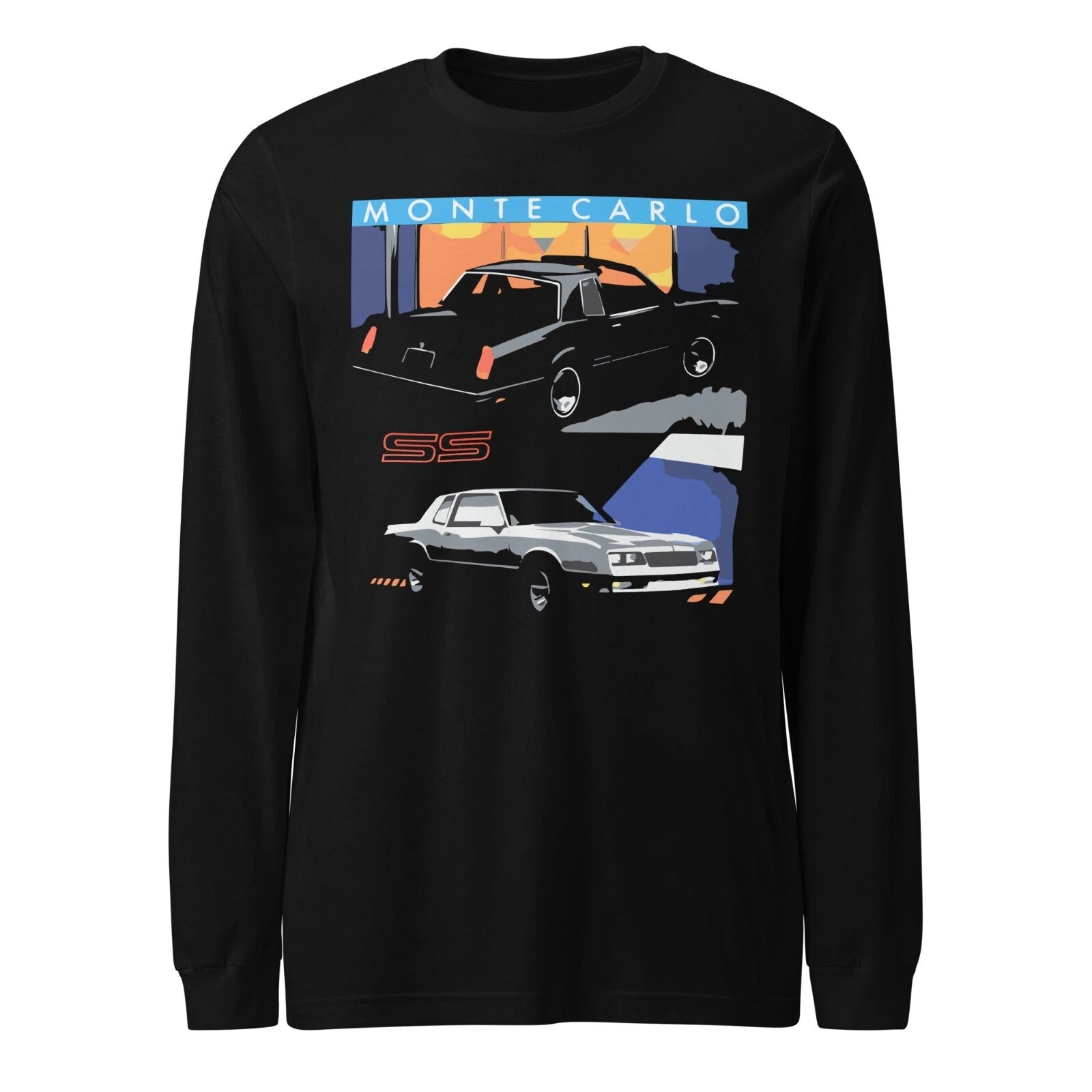 1988 Chevy Monte Carlo LS & SS Coupes long sleeve tee