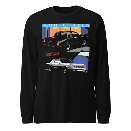 1988 Chevy Monte Carlo LS & SS Coupes long sleeve tee