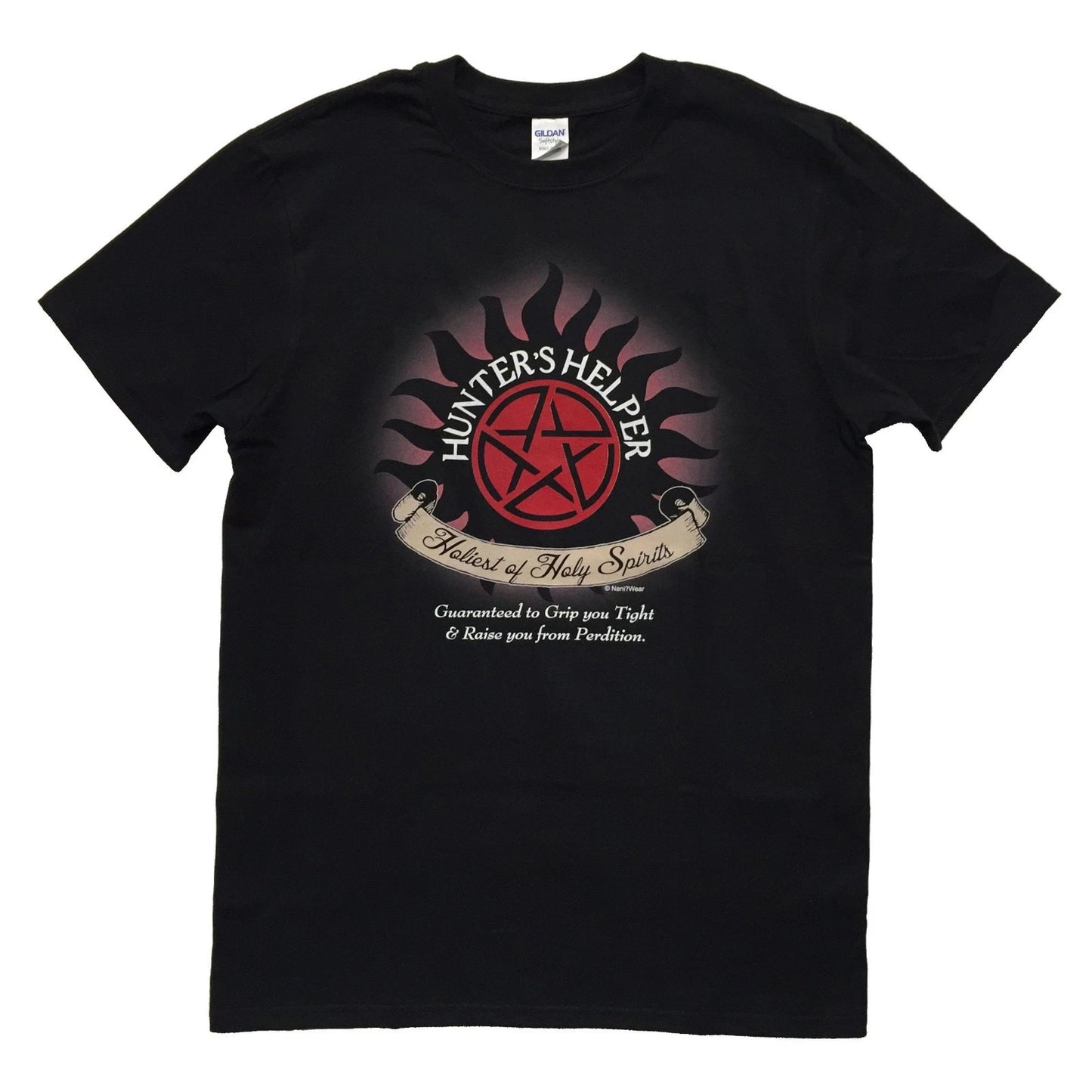 Hunters Helper Supernatural Meme Black T-Shirt