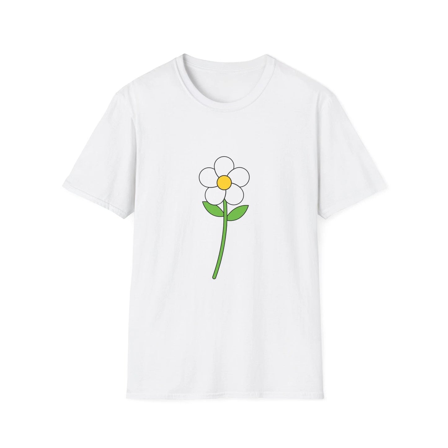 Simple Daisy Flower T-Shirt | Minimal Floral Tee