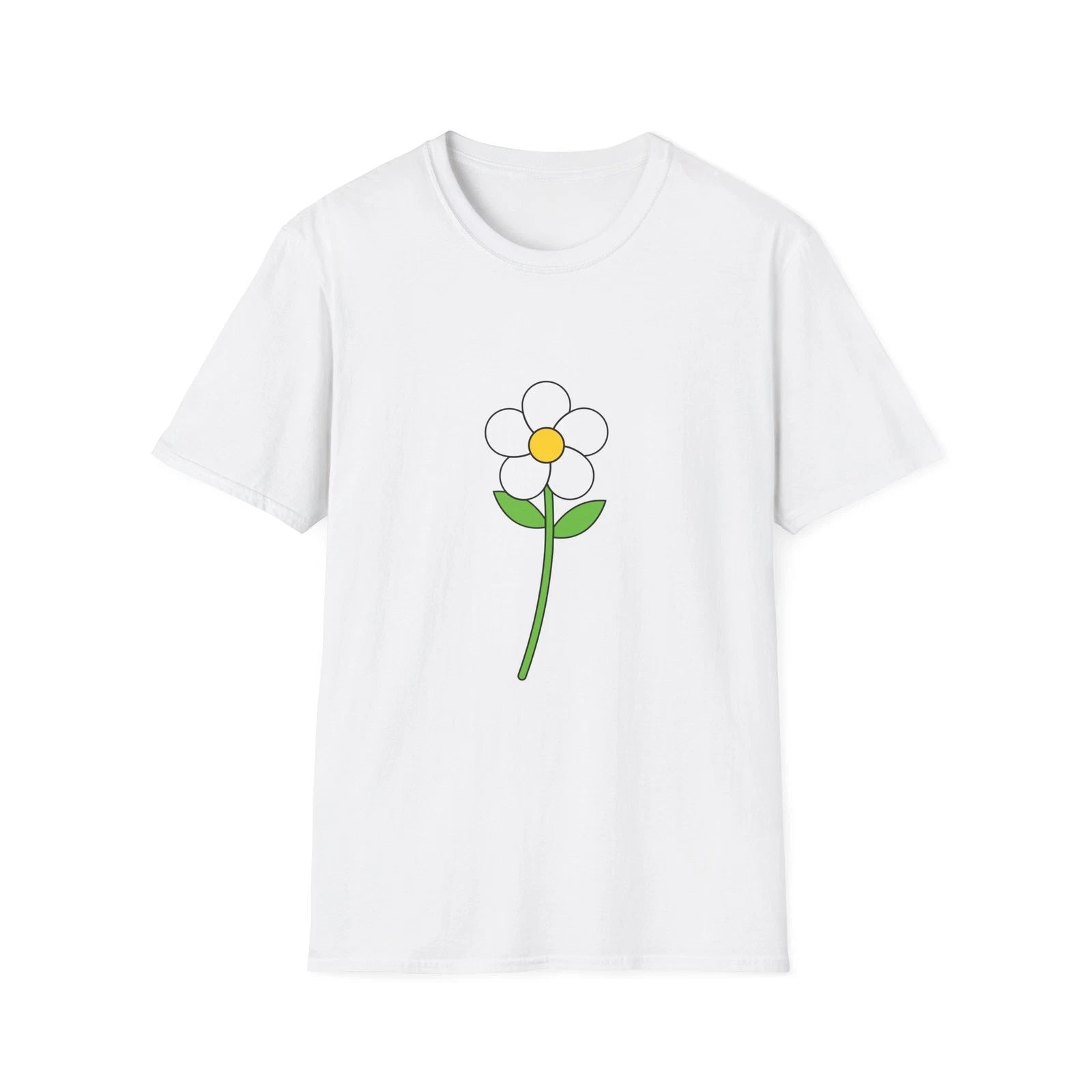Simple Daisy Flower T-Shirt | Minimal Floral Tee