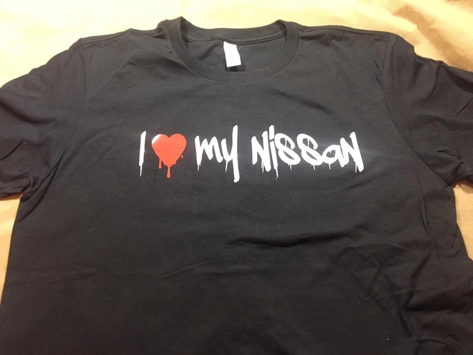 I LOVE MY FITS NISSAN - FUNNY JDM CAR SHIRT - GRAFFITI PRINT - 240SX 350Z 370Z