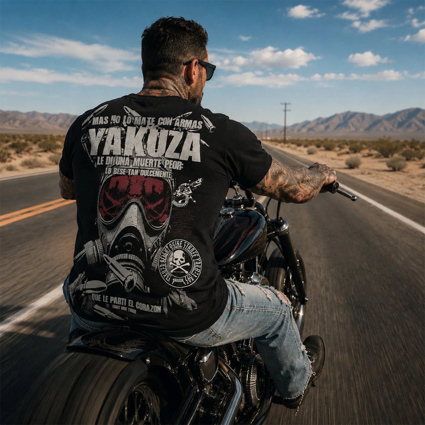New Yakuza Men's Peor Regular T-Shirt - Black