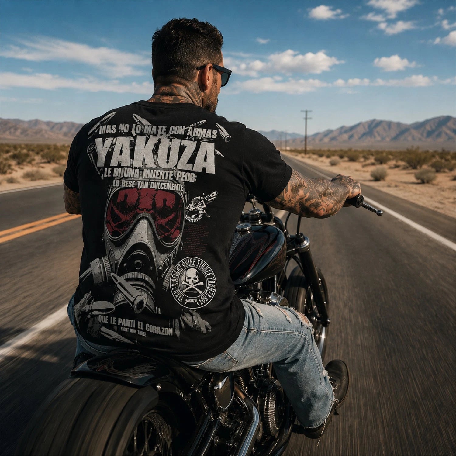 New Yakuza Men's Peor Regular T-Shirt - Black