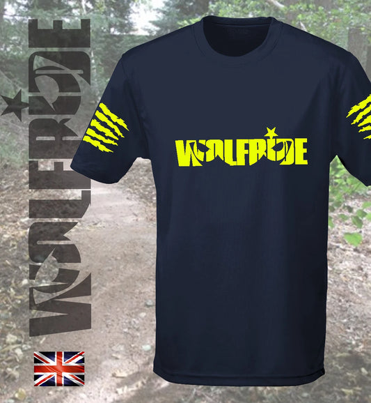 Short sleeve wicking Wolfride t-shirt, mountain bike, tee MTB, loose fitting