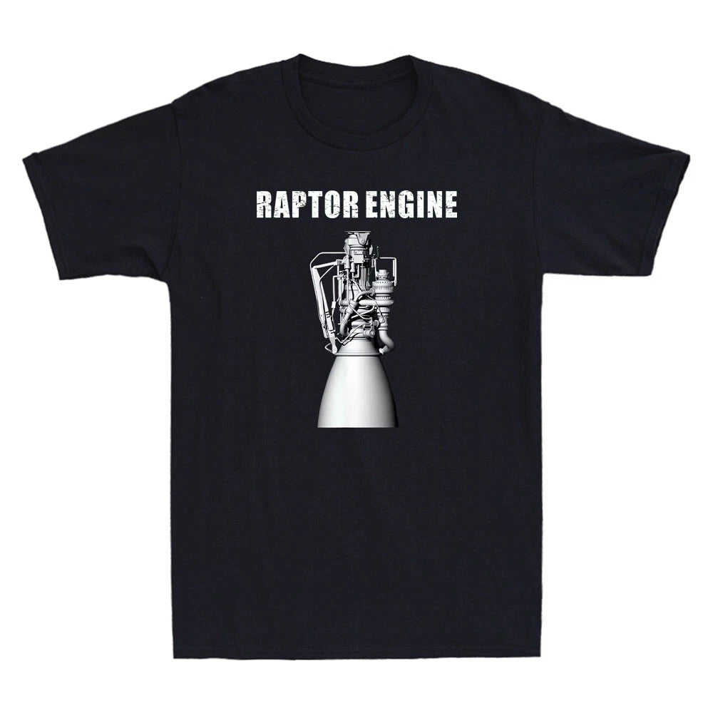 Starship Raptor Engine For Space Explorer & Rocket Scientist Retro Men's T-Shirt