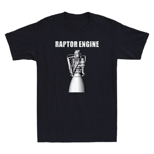 Starship Raptor Engine For Space Explorer & Rocket Scientist Retro Men's T-Shirt