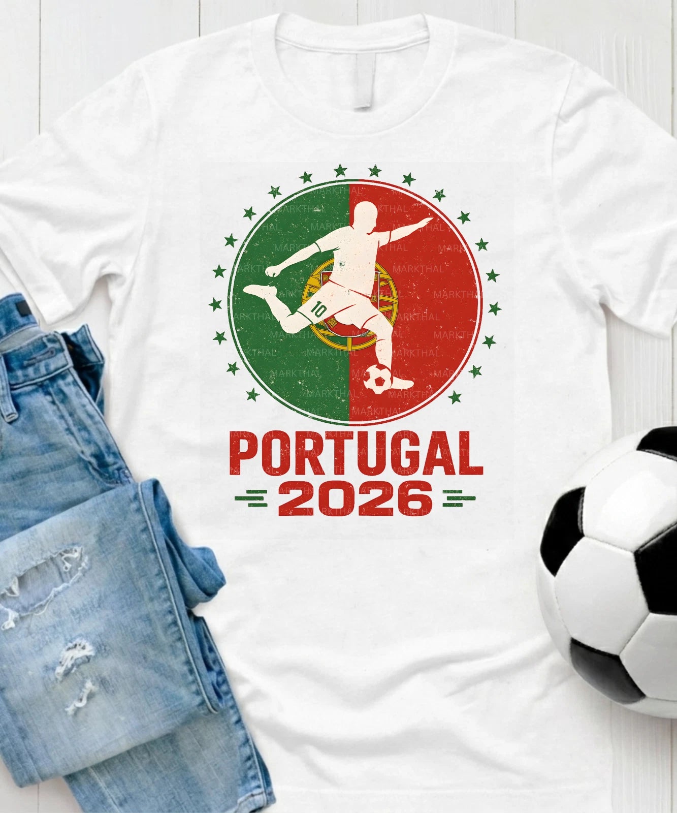 Portugal 2026 World Soccer TShirt Futbol Shirt Portuguese Flag Tee Gildan Unisex