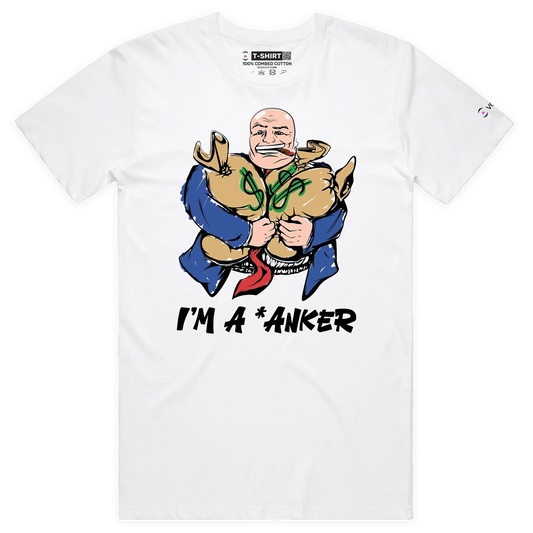 VOICEART A Man with Money Bags Funny T-Shirt with Premium Quality Graphic Design