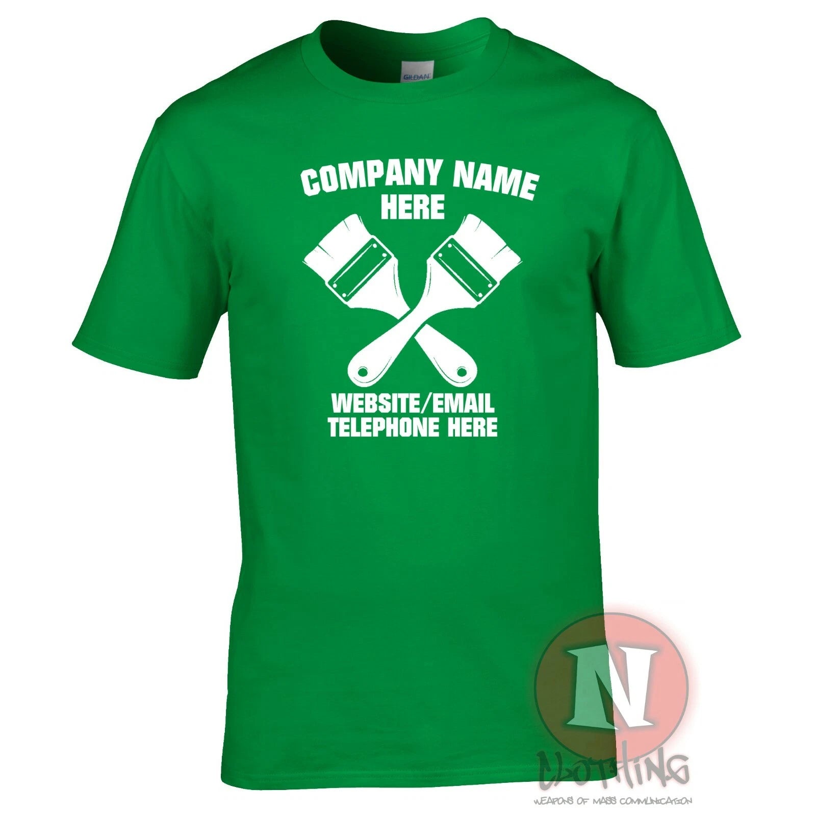 Decorators house painters t-shirt custom personalise your company details