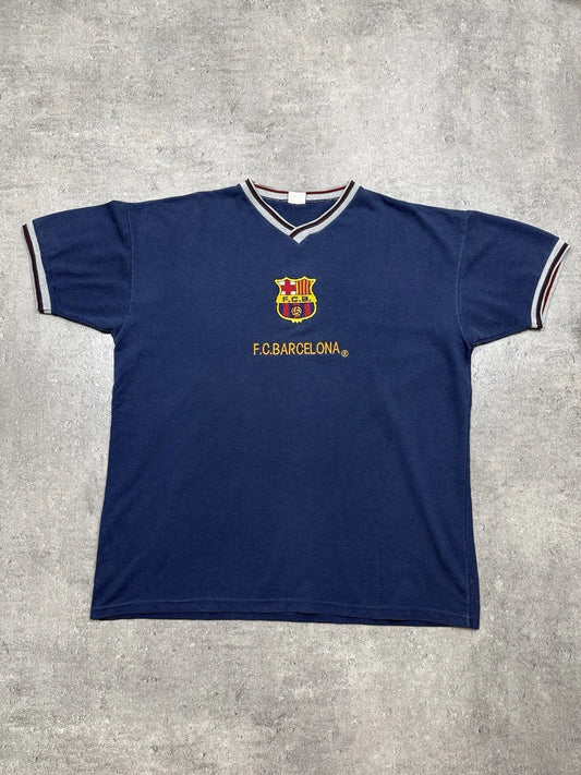 Vintage 90s Football T-Shirt F.C. Barcelona Retro Gabma