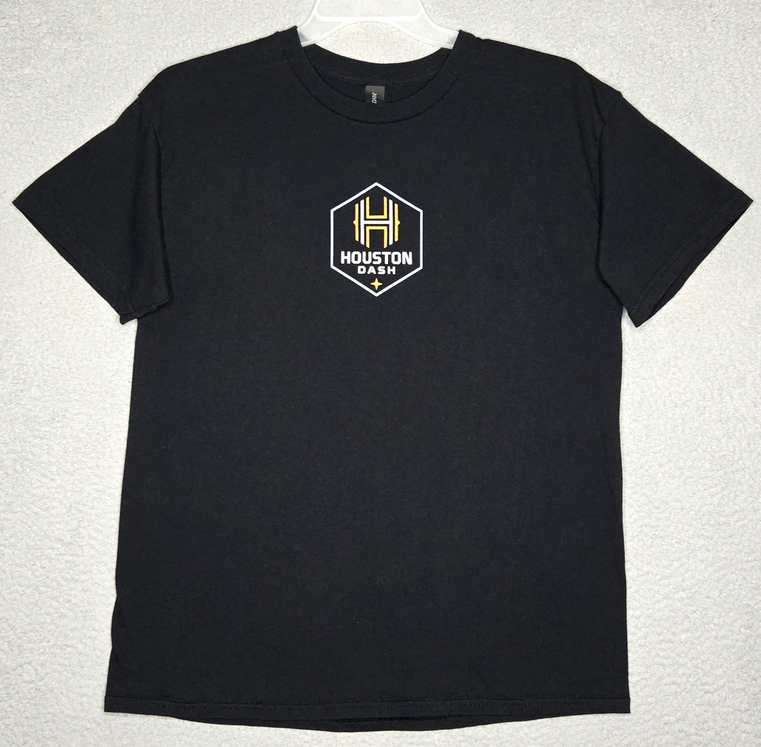 Houston Dash Women's NWSL Soccer Short Sleeve T Shirt Men's Adult M - Black