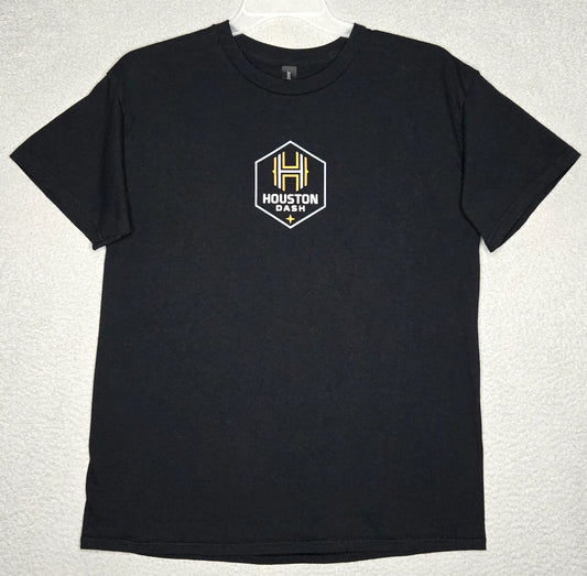 Houston Dash Women's NWSL Soccer Short Sleeve T Shirt Men's Adult M - Black