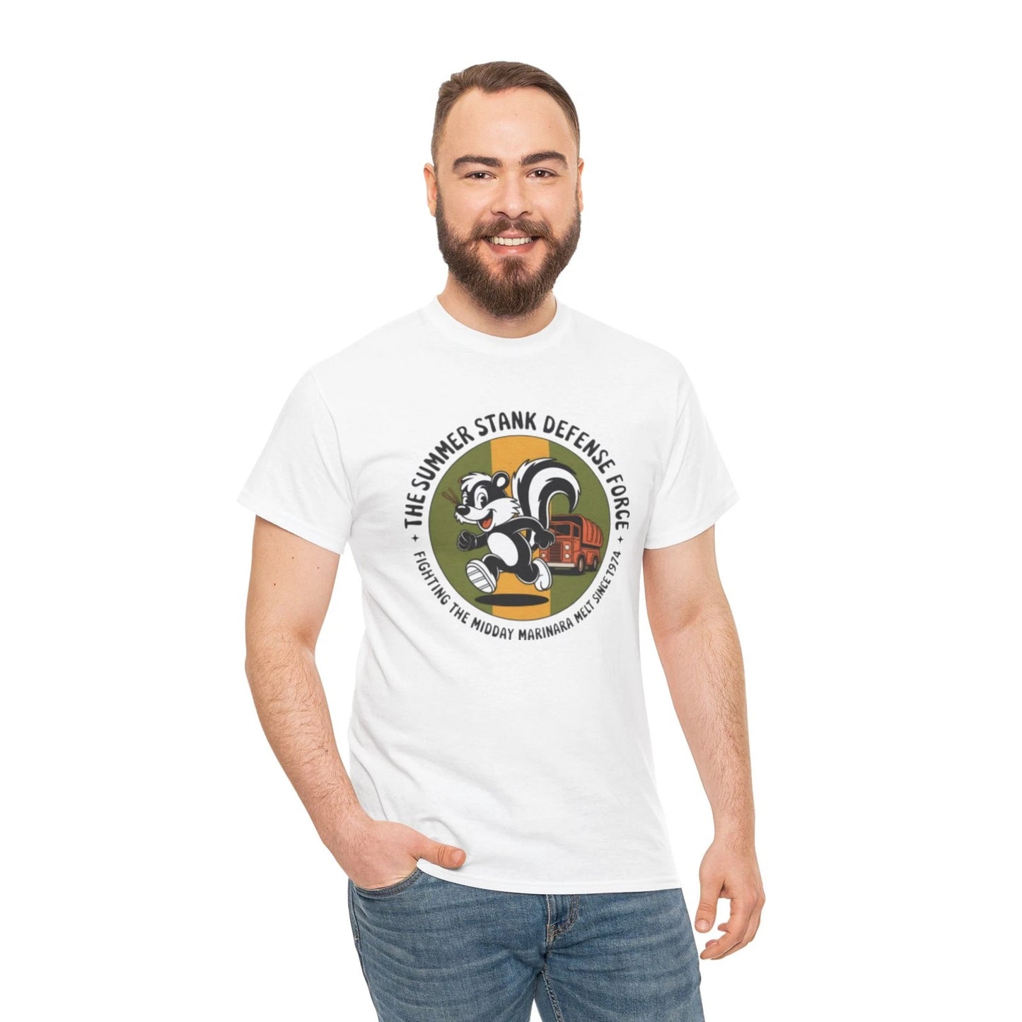 Vintage Garbage Man T Shirt Funny Sanitation Worker Trash Crew Retro 70s Parody