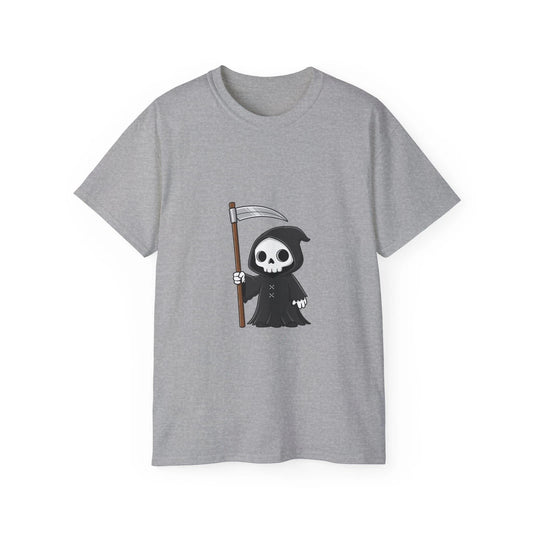 Cartoon Skull Grim Reaper Skeleton Death | Custom Graphic T-Shirt