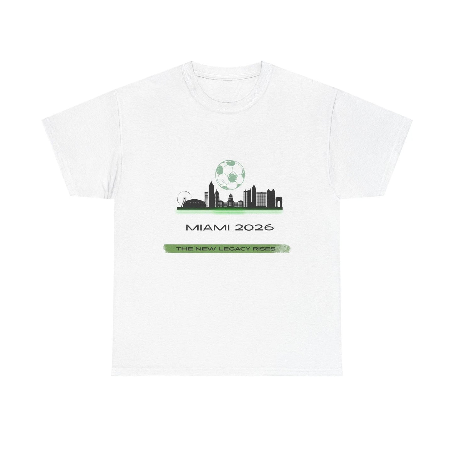 Miami 2026 Soccer Skyline Graphic T-Shirt City Pride Fan Unisex Tee