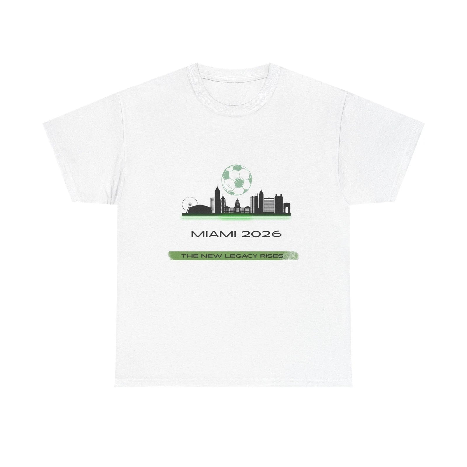 Miami 2026 Soccer Skyline Graphic T-Shirt City Pride Fan Unisex Tee