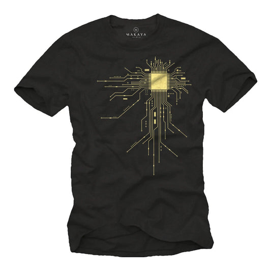 Mens CPU Processor T-Shirt Nerd Gamer Gifts Men Boys Geek Gamer Heart