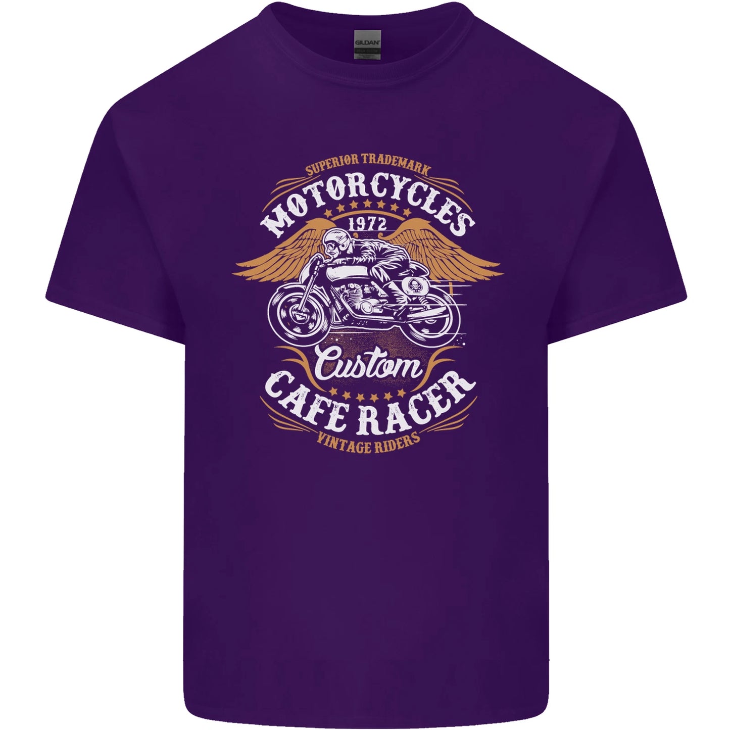 Biker Custom Cafe Racer Motorcycle Mens Cotton T-Shirt Tee Top