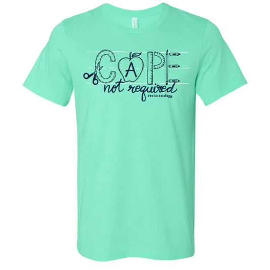 Southernology Statement Collection Teacher Cape Not Required Canvas T-Shirt