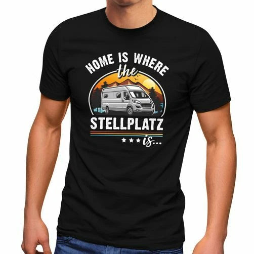 Camping Home is where the pitch is gifts for campers Mens T-Shirt