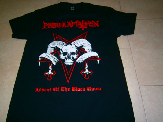PROCLAMATION - Advent of the Black Omen. Medium T-Shirt
