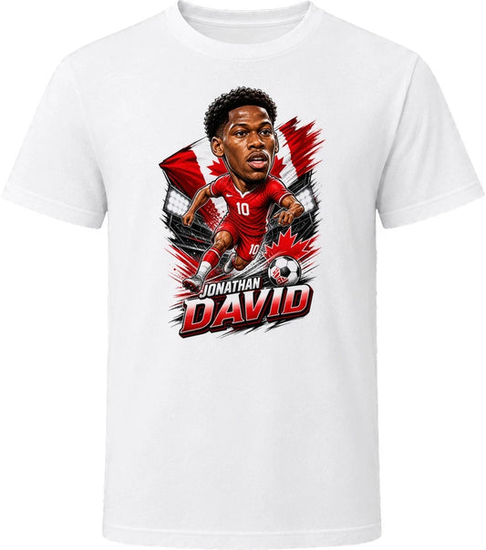 Jonathan David, Canada Caricature Soccer 2026 T Shirt