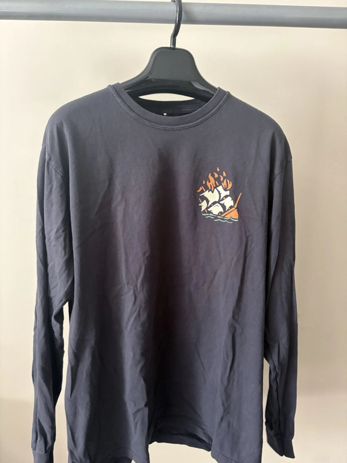 GBRS Group Men's Large Long Sleeve T Shirt Black