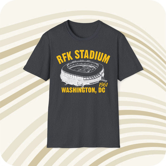 RFK Stadium 1961 Classic Cut Football T-Shirt - Washington Commanders