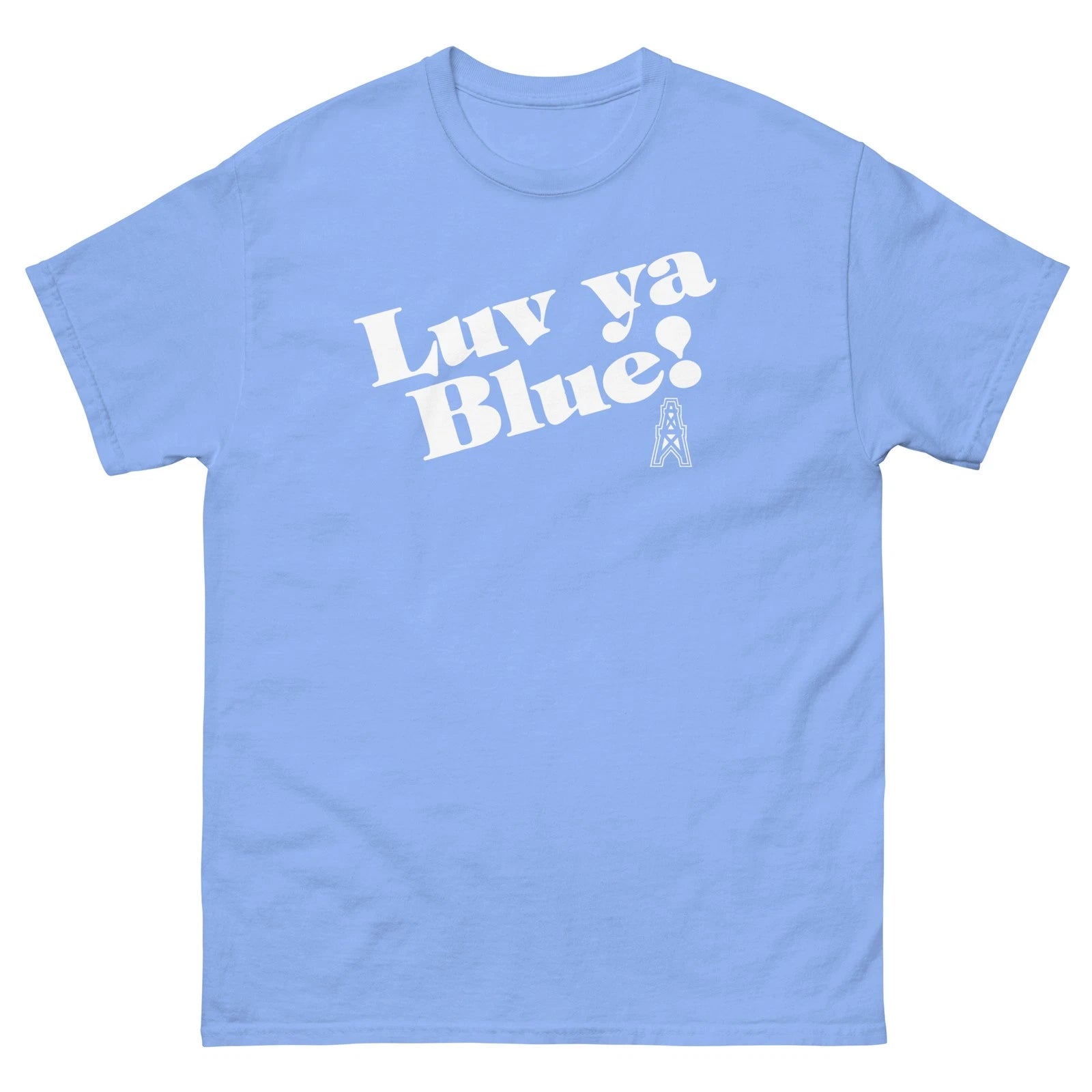 Oilers Luv Ya Blue Football Graphic T Shirt classic tee