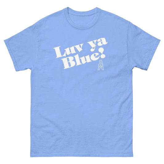Oilers Luv Ya Blue Football Graphic T Shirt classic tee
