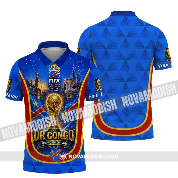 Unisex Shirt - Custom Dr Congo World Cup 2026 Polo T-Shirt BS2054