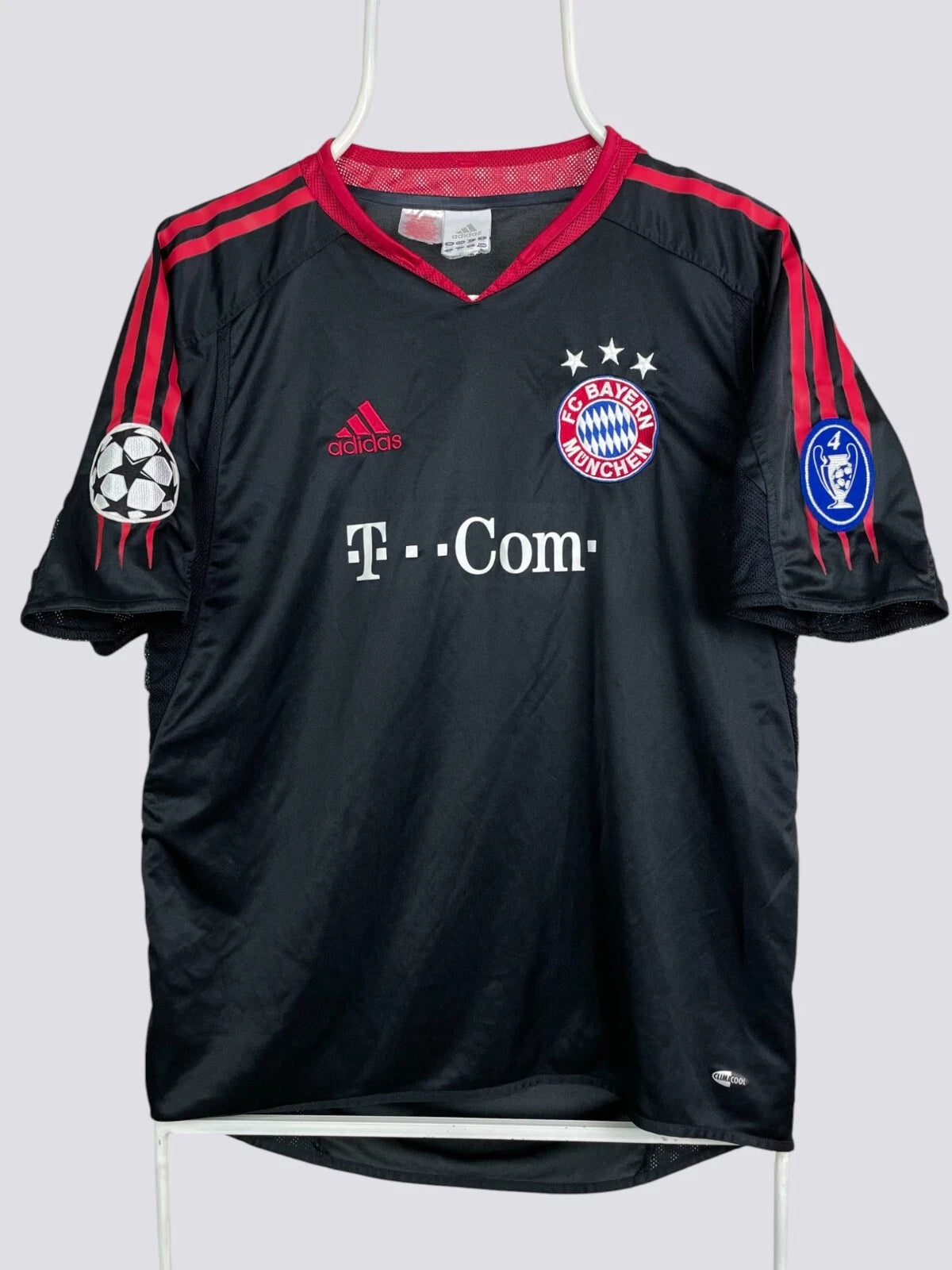 Adidas Bayern Munich Shirt football 2003 Soccer Jersey Mens Trikot Black Size M