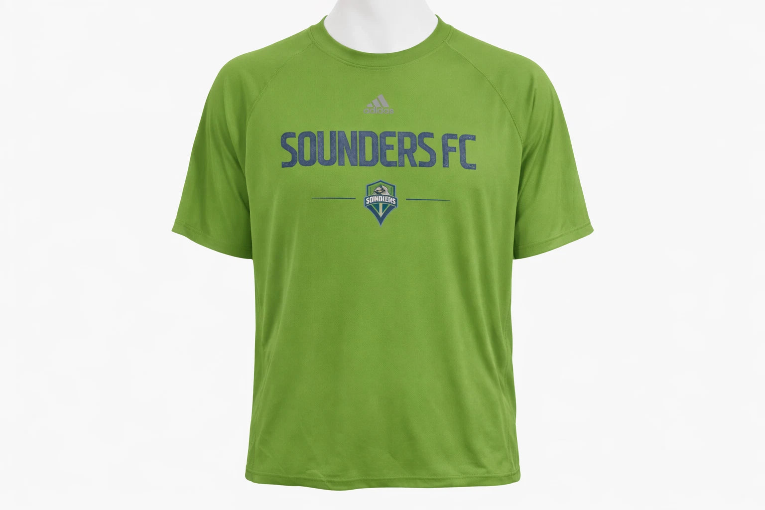 Adidas Mens Seattle Sounders FC Climalite Authentic Practice T-Shirt|Green|Small