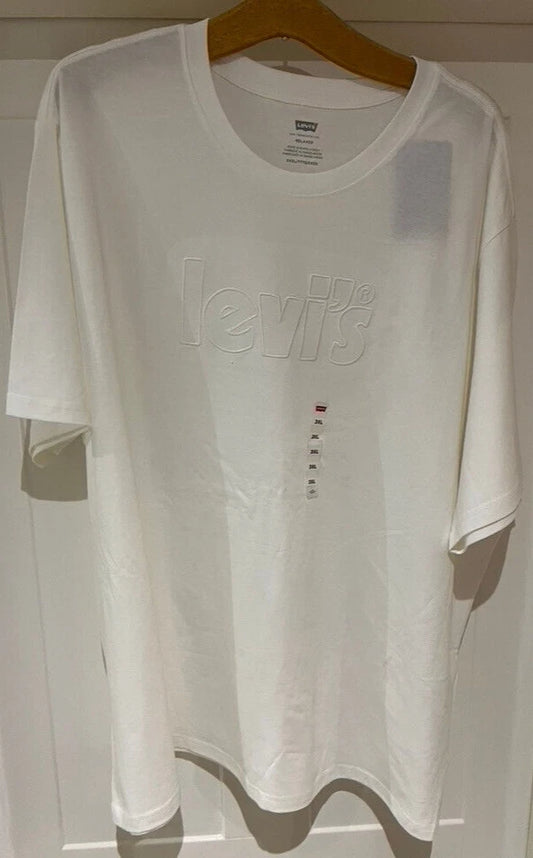 LEVI'S  WHITE MENS T-SHIRT 3XL  BRAND NEW WITH TAGS