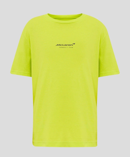 McLaren F1 Unisex Adult Night Race Graphic T-Shirt - Evening Primrose -Oversized