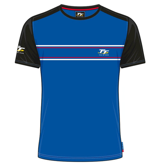 Official Isle of Man TT Races Petrol Blue Custom's  T'Shirt - 19ACTS6