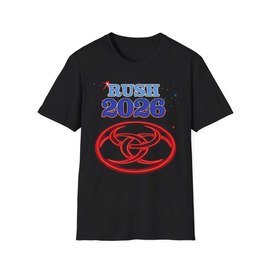 Unisex Soft Cotton T-Shirt.  Rush 2026 tour shirt
