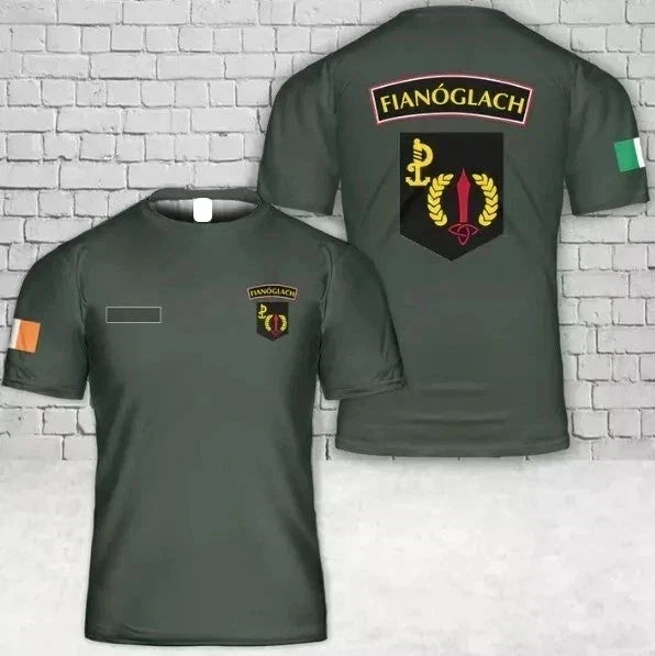 Custom Name Irish Army Ranger Wing ARW Special Operations Force T-Shirt 3D