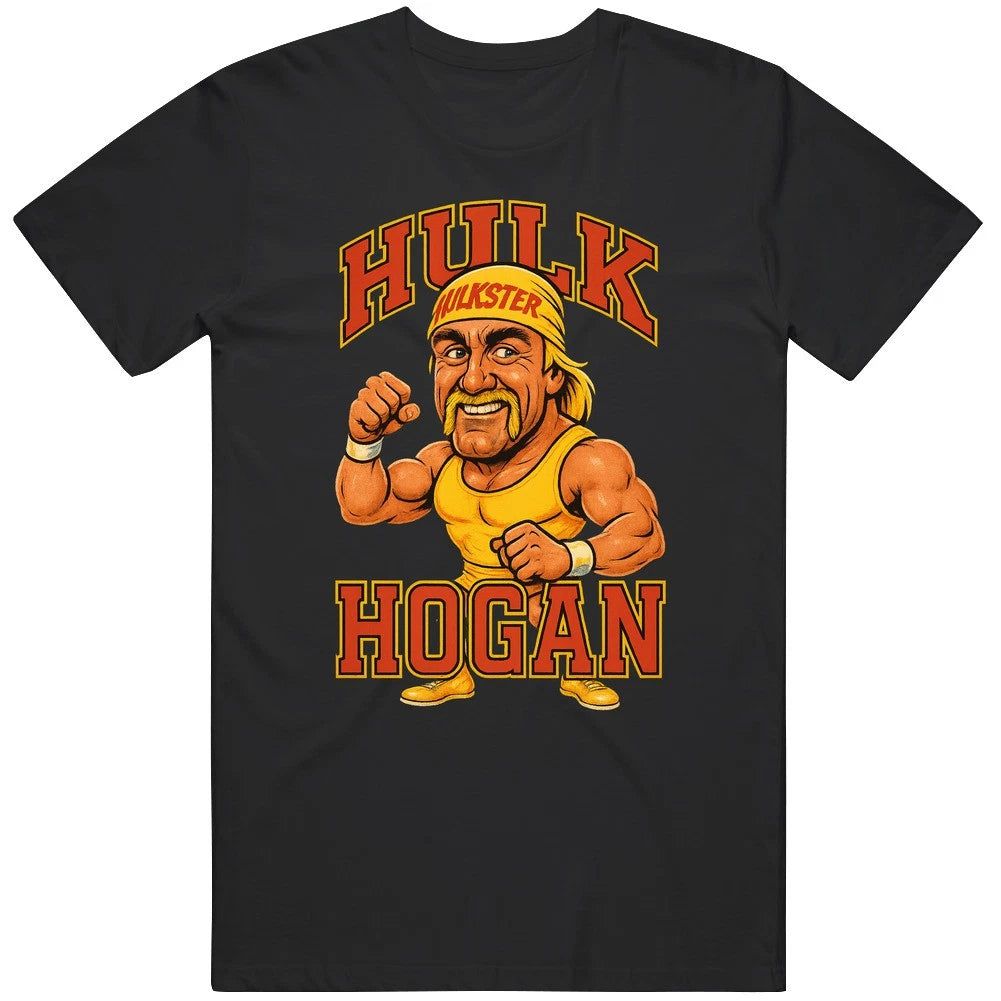 Hulk Hogan Vintage Retro Caricature T Shirt