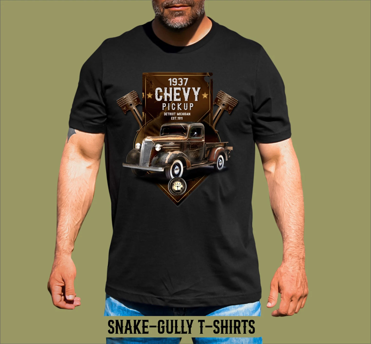 VINTAGE 1937 CHEV PICKUP TRUCK T-SHIRT