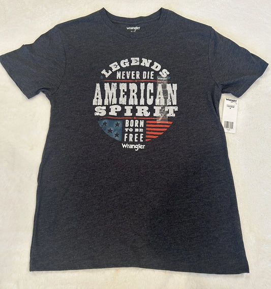 Wrangler Men's T-Shirt- light,soft material-legends never die logo- Medium-NEW-